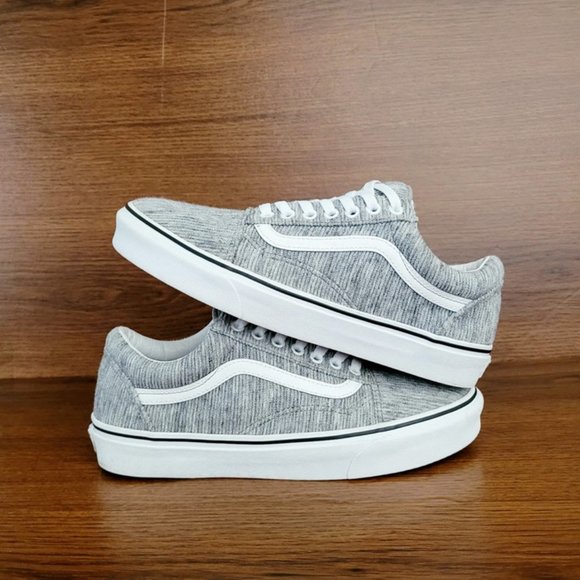 Vans Old Skool Sneakers in Rib Knit Gray - Picture 4 of 5